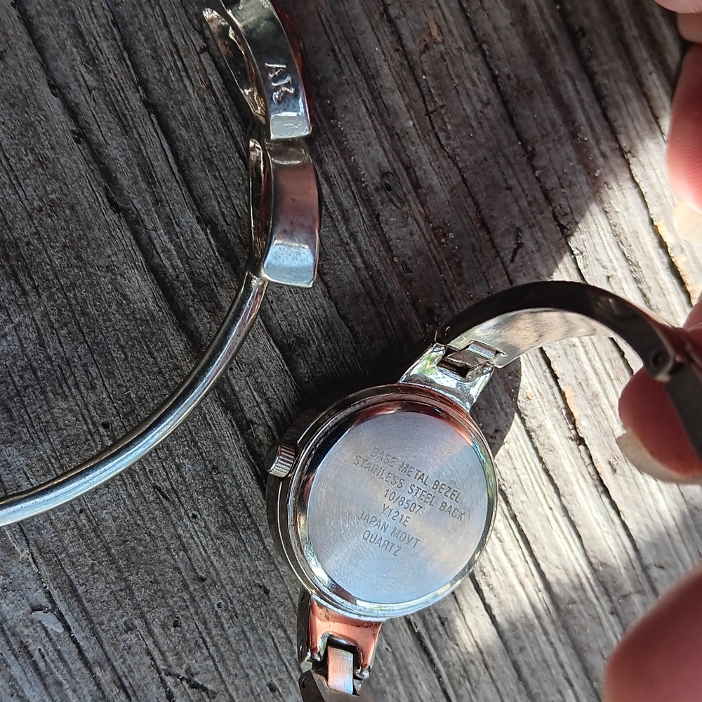 Anne Klein Watch and Bangle Bundle Silver Tone - Picture 6 of 6